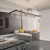 Raw Banqueting Linear Suspension (Rectangular) | Chandeliers by Michael McHale Designs. Item composed of steel