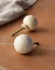 Bone Cabinet Knob, Round Ivory Dresser Drawer Pull, Handmade Boho Kitchen Cupboard Hardware | Hardware by IKKAZA