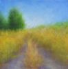 A Path On Chalk Hill | Oil And Acrylic Painting in Paintings by Victoria Veedell. Item made of canvas & synthetic compatible with contemporary style