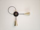 Minimalist Black and Gold Wall Sconce - 2 Bulb Light Fixture | Sconces by Retro Steam Works