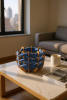 (S) Hull Basket in Cobalt Ultra suede | Storage Basket in Storage by Knots Studio