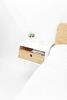 White Floating Nightstand Bedside Table Drawer | Tables by Manuel Barrera Habitables. Item made of oak wood