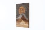 Blood Moon, Sunny Mountains, Waxing Crescent 22"x32" | Wall Sculpture in Wall Hangings by Craig Forget. Item composed of wood in mid century modern or contemporary style