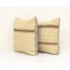 18" x 20" Set of Two Turkish Kilim Pillow Cover | Sham in Linens & Bedding by Vintage Pillows Store. Item composed of cotton and fiber