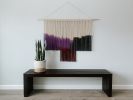 Large Purple Macrame Wall Hanging , Fiber Art | Wall Hangings by Love & Fiber. Item made of cotton & fiber