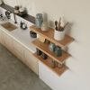 Natural Wood Heavy Duty Wall Shelf, Farmhouse Floating Shelf | Ledge in Storage by Picwoodwork. Item composed of oak wood