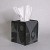 Tissue Box Cover GeoJazz Charcoal | Decorative Box in Decorative Objects by Lorraine Tuson