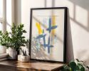 Slate 4 | Original Framed Abstract Paper Painting | Oil And Acrylic Painting in Paintings by Abby May