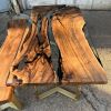 Custom Ultra Clear Epoxy Table | Dining Table in Tables by Ironscustomwood. Item composed of wood