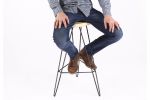Madison Bar Stool 30"H | Chairs by Tronk Design. Item composed of maple wood & metal