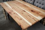 Hickory Farmhouse Dining Table | Tables by Hazel Oak Farms | Amana Colonies in Amana. Item composed of wood