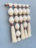 Handmade Macrame Wall Hanging – Boho Tassel Decor, Terracotta & Cream Bobbles | Wall Hangings by RavaTapestryArt