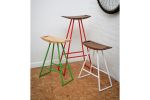 Roberts Counter Stool 24"H | Chairs by Tronk Design. Item composed of maple wood and steel