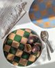 Green Check Serving Platter | Serveware by Rosie Gore. Item composed of ceramic