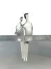 Close to Me sculpture in silver | Sculptures by YENNY COCQ