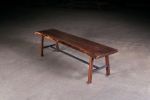 Live Edge Walnut Bench w/ Trestle | Benches & Ottomans by Urban Lumber Co.. Item composed of walnut