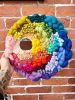 RAINBOW ROUNDIE open centre | Tapestry in Wall Hangings by Nova Mercury Design. Item composed of cotton and fiber