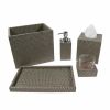 GREY CHEVRON (Bath Collection) | Toiletry in Storage by Oggetti Designs. Item composed of wood