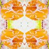 Papeete, Tangerine | Fabric in Linens & Bedding by Philomela Textiles & Wallpaper. Item made of linen