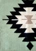 Green Arizona Handwoven Kilim Rug | Area Rug in Rugs by Mumo Toronto. Item made of wool