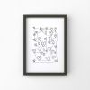 Love Hearts Print, Continuous Line Drawing | Prints by Carissa Tanton. Item composed of paper
