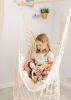 Junior White Macrame Hammock Swing Chair | SERENA IVORY JR. | Chairs by Limbo Imports Hammocks. Item composed of cotton