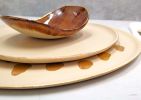 Unique Stoneware Dinner Set in Brown & Cream | Plate in Dinnerware by YomYomceramic