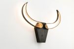 Bull skull | Sconces by Next Level Lighting. Item composed of wood and metal
