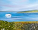 Ferry Passing West Chop (Horizontal) | Prints by Neon Dunes by Lily Keller. Item composed of paper