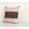 Vintage Hemp Turkish Kilim Pillow, Vintage Natural Turkish H | Cushion in Pillows by Vintage Pillows Store