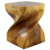 Haussmann® Wood Big Twist Coffee Table 16 in SQ x 20 in | Tables by Haussmann®