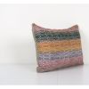 Vintage Kilim Pillowcase Throw Rug Pillow, Striped Lumbar Ki | Cushion in Pillows by Vintage Pillows Store