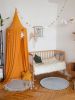 Plain Round Area Rug | Rugs by Anzy Home. Item composed of fabric