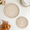 Woven Cotton Trivet DIY KIT (Makes 2) | Coaster in Tableware by Flax & Twine. Item made of cotton