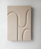 Sandy White Sculptural Painting: Modern 3D Relief Wall Art | Wall Sculpture in Wall Hangings by Vaiva Art Atelier