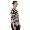 Unisex Sweatshirt - Optical Web - Black & White Illusion Art | Work by Eman's Gallery