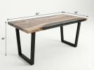 Walnut Epoxy desk Custom Epoxy Resin Table | Tables by Ironscustomwood. Item made of walnut