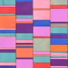 Intersecting Stripe Block Colour Study Painting | Collage in Paintings by Amelia Coward
