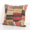 Traditional Turkish Patchwork Rug Pillow Cover, Ethnic Vinta | Cushion in Pillows by Vintage Pillows Store