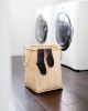 Laundry Basket with Handle | Storage Basket in Storage by NEEPA HUT. Item composed of wood