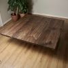 Modern Square Coffee Table | Tables by Crafted Glory. Item composed of oak wood compatible with contemporary style