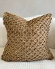 Braided Jute Boho Chic Pillow Cover 20" | Pillows by Busa Designs