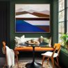 SOLD - Standing Guard - 48x60 Geometric Mountain | Shilo Ratner | Oil And Acrylic Painting in Paintings by Shilo Ratner
