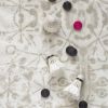 Flores, Putty | Fabric in Linens & Bedding by Philomela Textiles & Wallpaper. Item made of linen