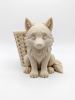 Woodland Wolf Pup Basket Planter | Plant Stand in Plants & Landscape by Kimi Craft Corner
