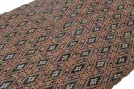 Rug & Kilim’s Moroccan Rug In Brown, Red, And Blue Diamond Patterns | Area Rug in Rugs by Rug and Kilim
