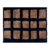 Vintage Camel and Blue Turkish Shaggy Tulu Rug | Area Rug in Rugs by Vintage Pillows Store. Item composed of cotton and fiber