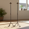 Hand Forged Iron Candelabra Pair (105cm) | Candle Holder in Decorative Objects by edecrawzFC