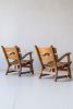 Pair Brutalist Oak Lounge Chairs by Dittman and Co. | Accent Chair in Chairs by District Loom