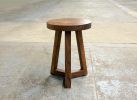 Solid Wood Three-Legged Dining Stool – Modern Accent Stool, Handcrafted in the USA | Bar Stool in Chairs by Marco Bogazzi